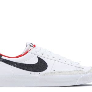 Nike Blazer Low '77 USA Denim White Navy Blue Red DJ6201-100 sz 8.5 Men's